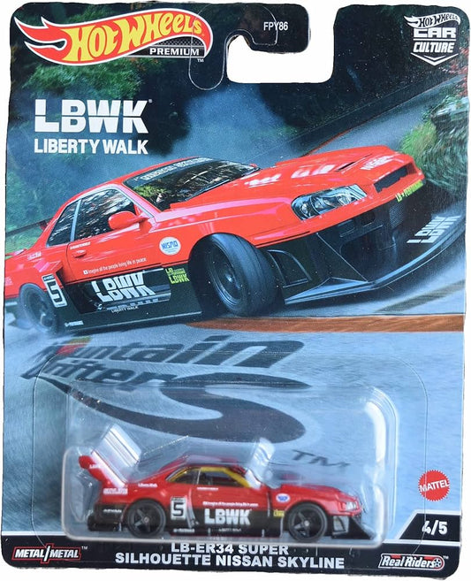 HotWheels Premium Car Culture LB-ER34 Super Silhouette Nissan Skyline