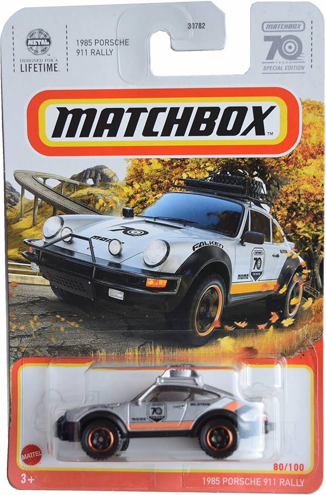 Matchbox 1985 Porsche 911 Rally 80/100