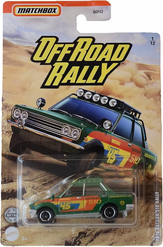 Matchbox Off Road Rally 1970 Datsun 510 Rally