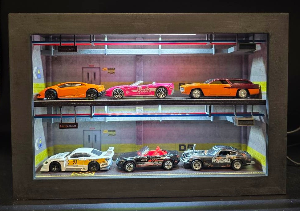 MO643007 HE More Art Double Layer Parking Garage (With Light) Model