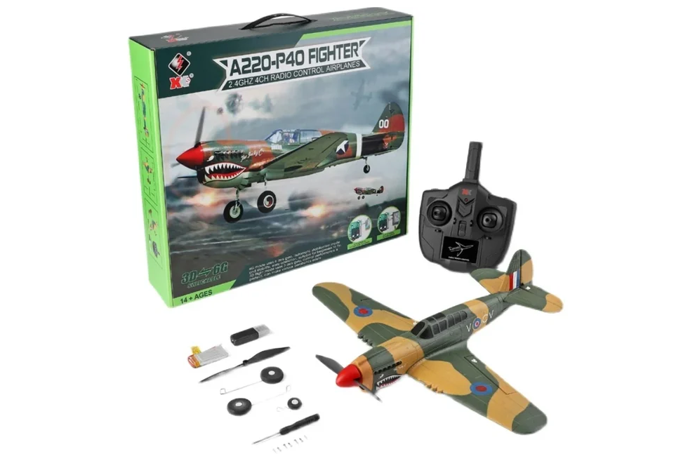 RP A220 3D/6G 4CH R/C P40 FIGHTER BRUSHED