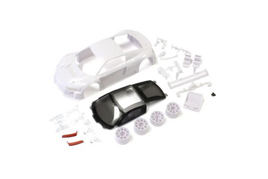 Kyosho Audi R8 LMS 2015 White body set(w/Wheels) MZN189