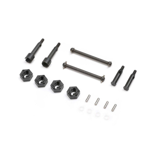 LOS-1764 Drive Shafts, Axles, Wheel Hexes: Micro-B