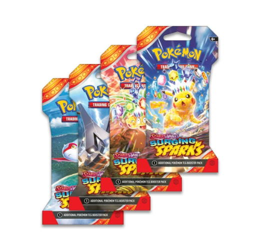 Pokémon Scarlet And Violet Surging Sparks Sleeved Booster Packs