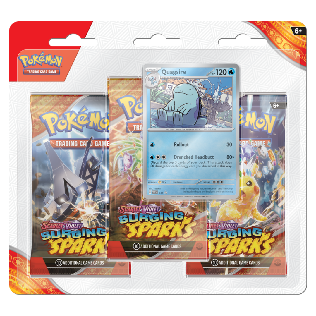 Pokémon Scarlet And Violet Surging Sparks 3pk Blister