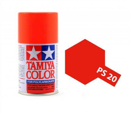 PS-20 Tamiya Spray Paint Fluorescent Red