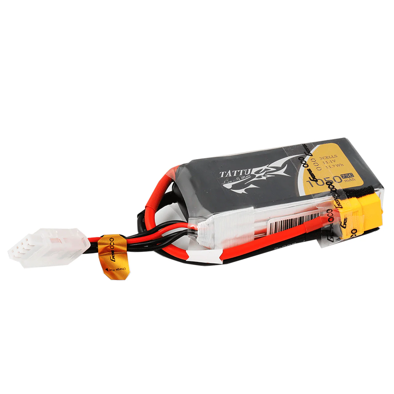 RER31324 Tattu 1050mAh 11.1V 75C 3S1P Lipo Battery Pack With XT60 Plug