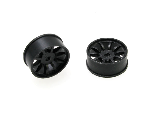 410BF1 PN Racing Mini-Z AWD Machine Cut 10 Spoke Front Wheel F1 Black