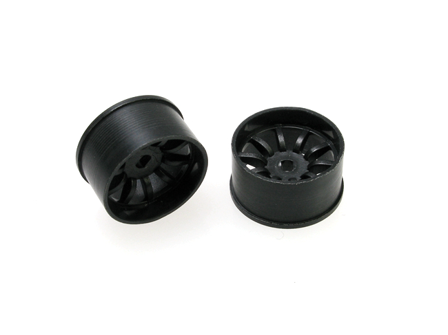 410BR1 PN Racing Mini-Z AWD Machine Cut 10 Spoke Rear Wheel R1 Black ...