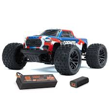 1/18 GRANITE GROM MEGA 380 Brushed 4X4 Monster Truck RTR with Battery & Charger, Blue