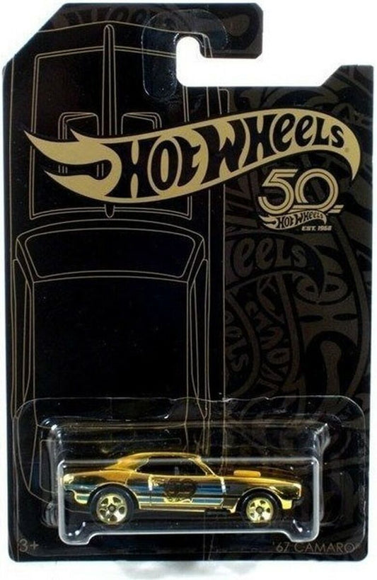 HE HotWheels 50th Anniversary ‘67 Camaro Gold Chrome