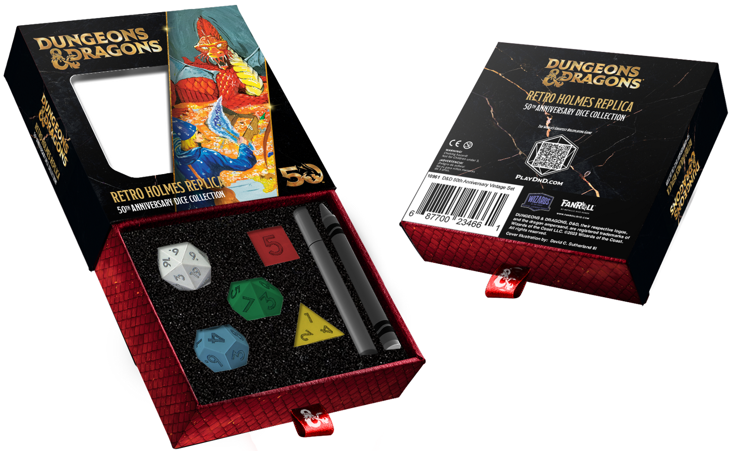 Dungeons And Dragons 50th Anniversary Dice Vintage Set