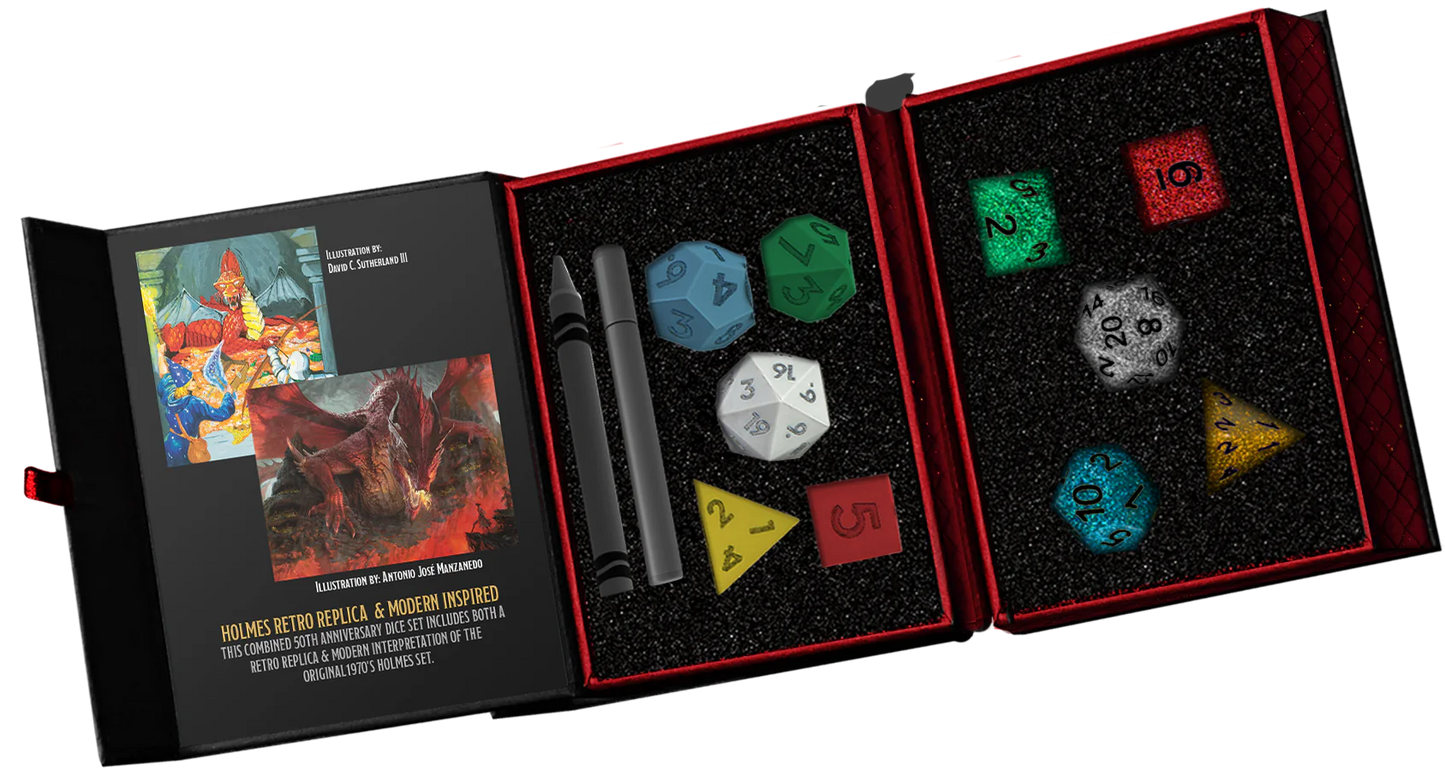 Dungeons And Dragons 50th Anniversary Dice Then/Now Set