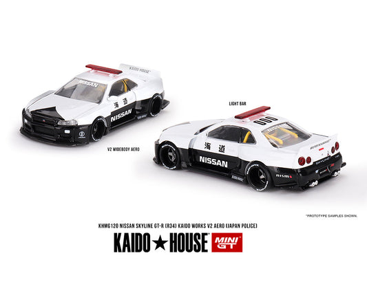 Kaido House //120 Nissan Skyline GT-R R34 Kaido Works (V2 Aero) Police KHMG120