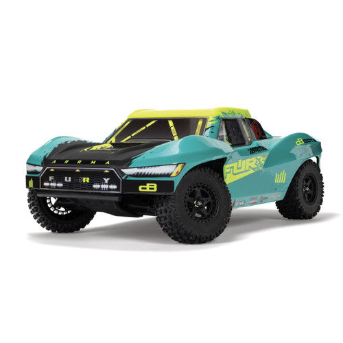 ARA3521T2 1/10 FURY 223S BLX Brushless 2WD Short Course Truck RTR with DSC, Green