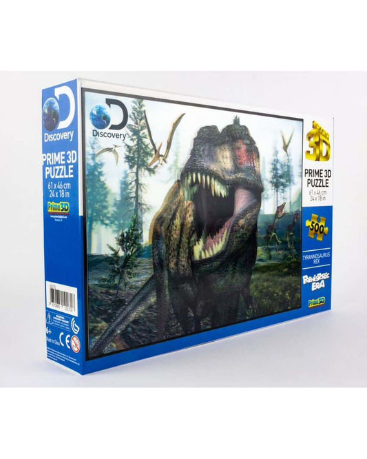 Discovery Prime 3D 500pc Puzzle Tyrannosaurus Rex