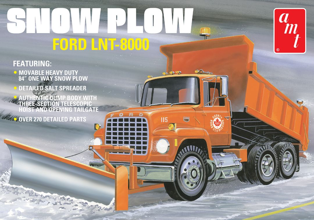 AMT1178/06 AMT Ford LNT-8000 Snow Plow 1/25 Model Kit (Level 3)