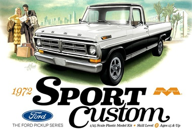 MOE1220 Moebius 1972 Ford Sport Custom Pickup 1/25 Model Kit