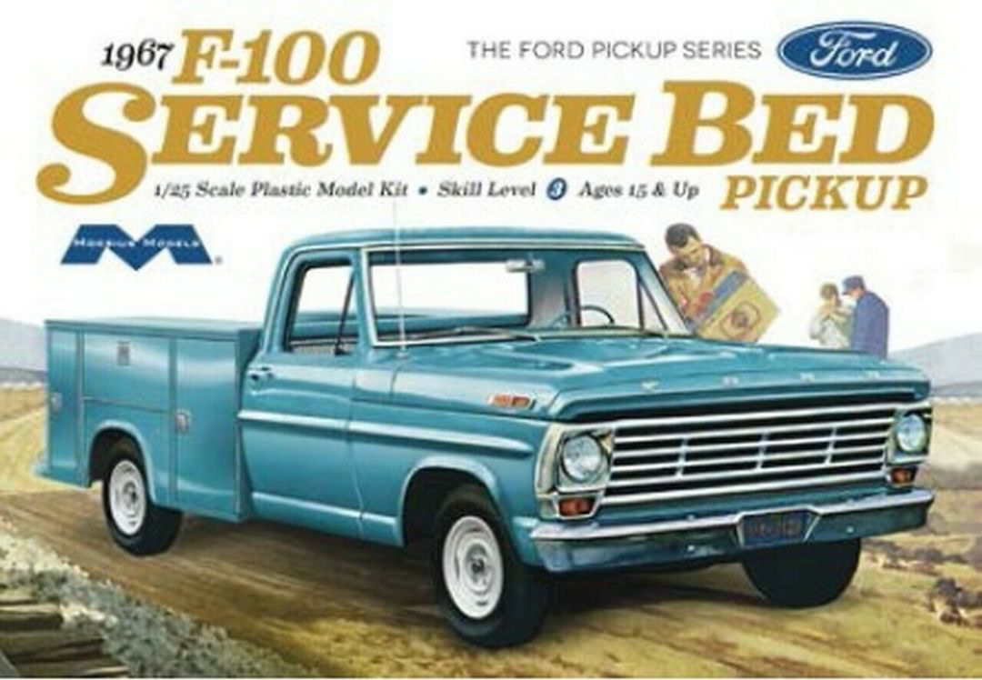 MOE1239 Moebius 1967 Ford F100 Service Bed 1/25 Model Kit