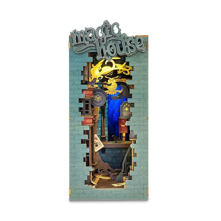 rolife book nook shelf insert magic house tgb03