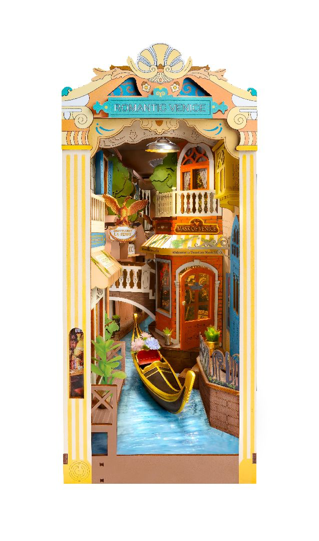 TGB08 Rolife Romantic Venice DIY Book Nook Shelf Insert