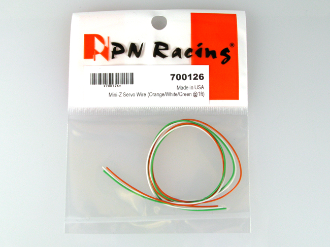 700126 PN Racing Mini-Z Servo Wire (Orange/White/Green @1ft)