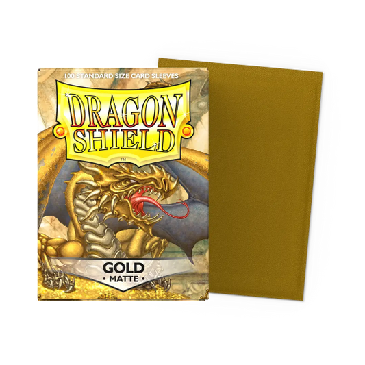 AT-11006 Dragon Shield Gold - Matte Sleeves - Standard Size