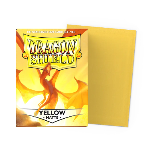 AT-11014 Dragon Shield Yellow - Matte Sleeves - Standard Size