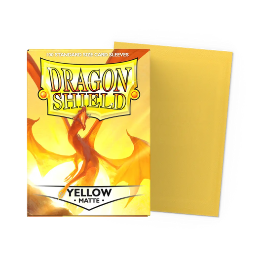 AT-11014 Dragon Shield Yellow - Matte Sleeves - Standard Size