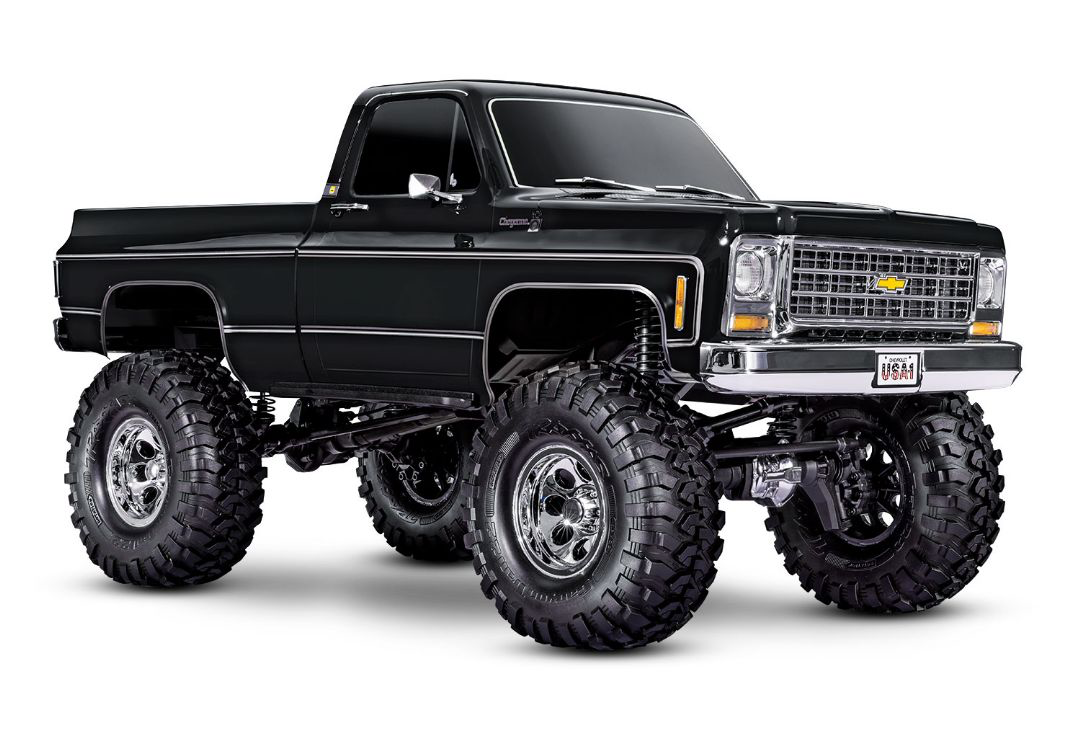 TRA92056-4BLACK Traxxas 1/10 TRX-4 Chevy K10 Cheyenne High Trail 4x4 RTR - Black