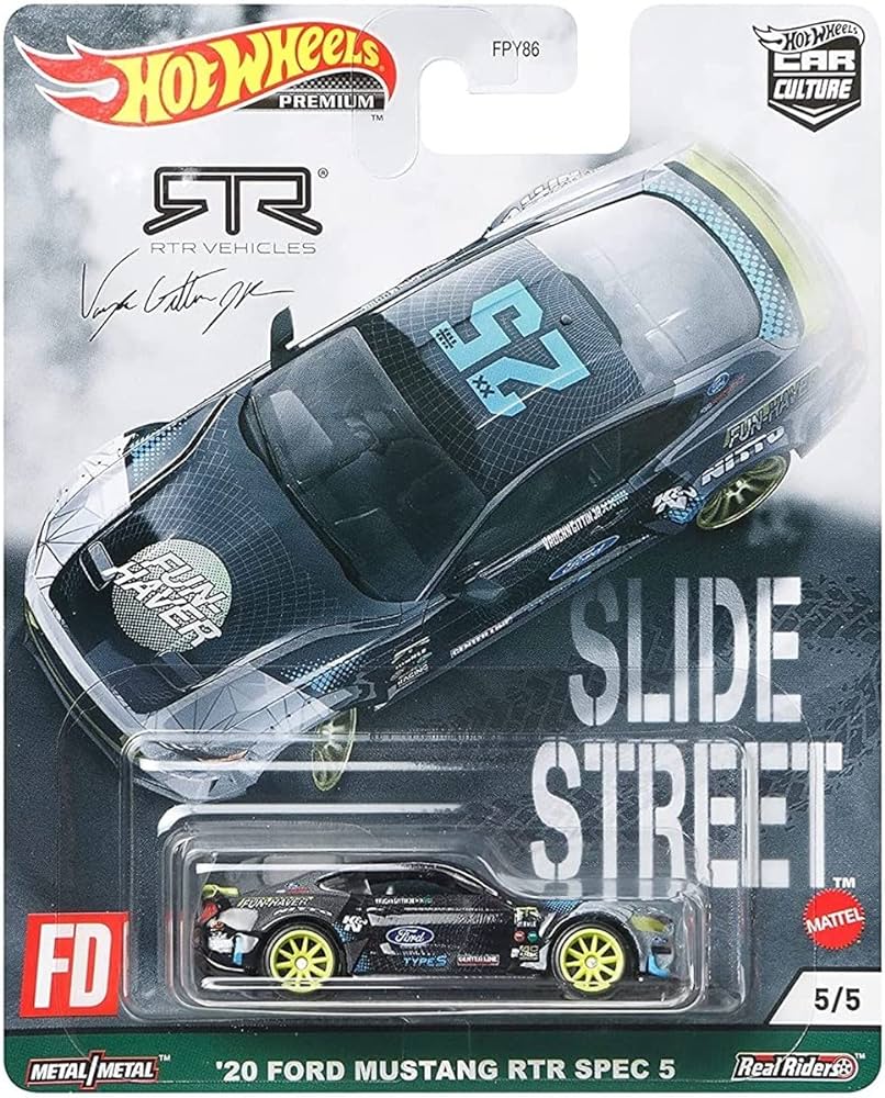 HE HotWheels Premium Slide Street ‘20 Ford Mustang RTR Spec 5