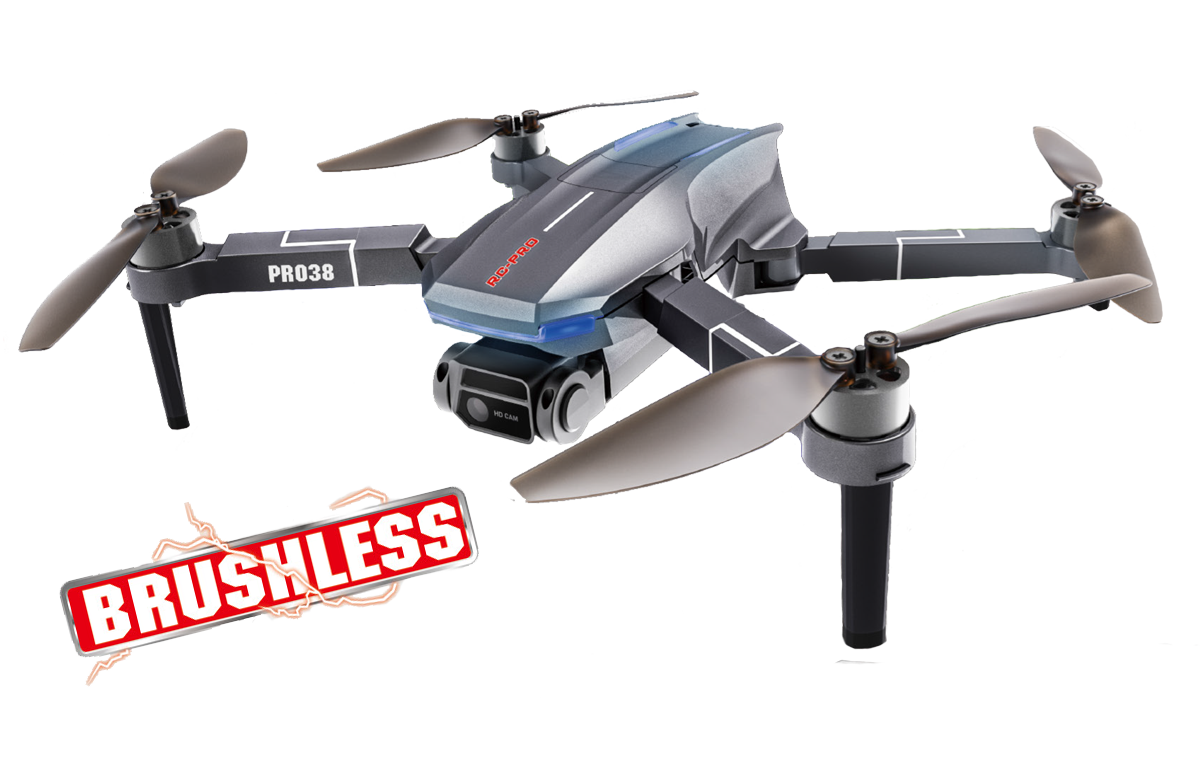 RC-Pro PRO38 – BRUSHLESS 1080P FPV DUAL GIMBALE CAMERA DRONE