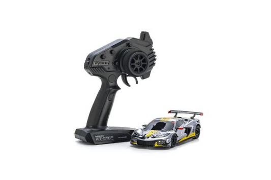 32356CRY MINI-Z RWD MR-04 readyset CHEVROLET® CORVETTE® C8.R Chrome / Yellow Kyosho America 20th Anniversary