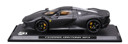 BUR18-16921 Bburago 1/18 50th Anniv. Ferrari Daytona SP3, Carbon Fibre