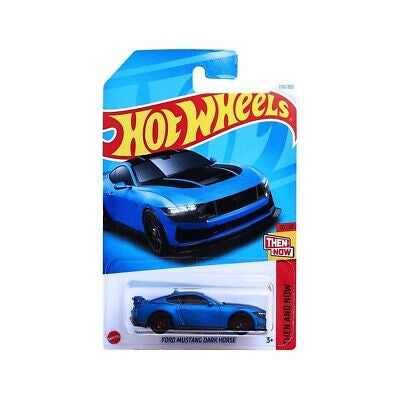 HE HotWheels Then And Now Ford Mustang Dark Horse