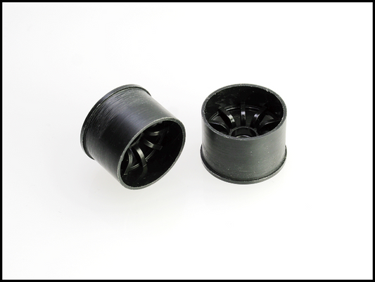 210BR14 PN Racing Mini-Z 2WD Machine Cut 10 Spoke Rear Wheel R14mm Black