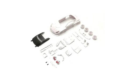 MZN219 NISSAN GT-R GT500 2008 White Body set w/wheels