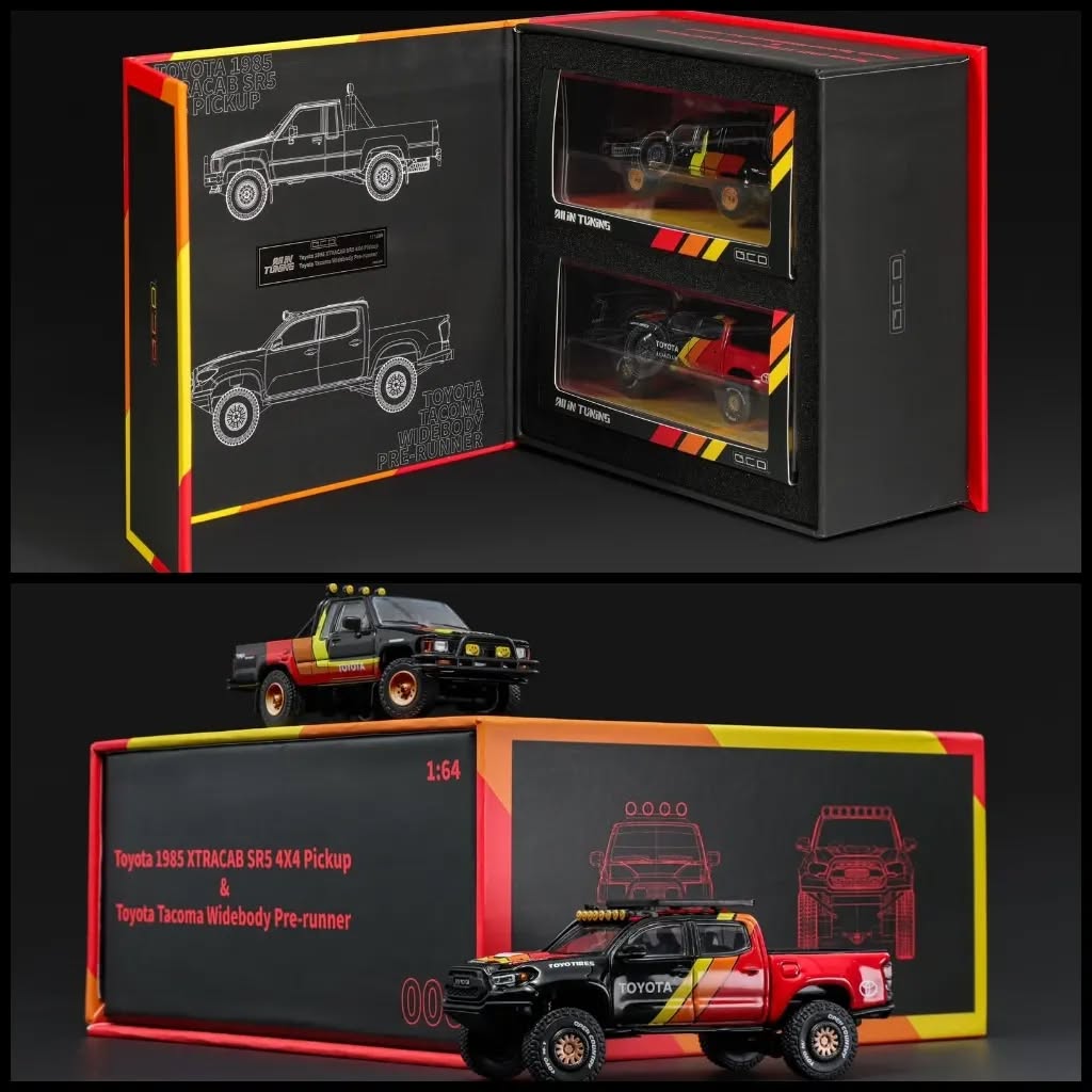 HE G.C.D Toyota 1985 Xtracab SR5 4x4 Pickup & Toyota Tacoma Widebody Pre-Runner