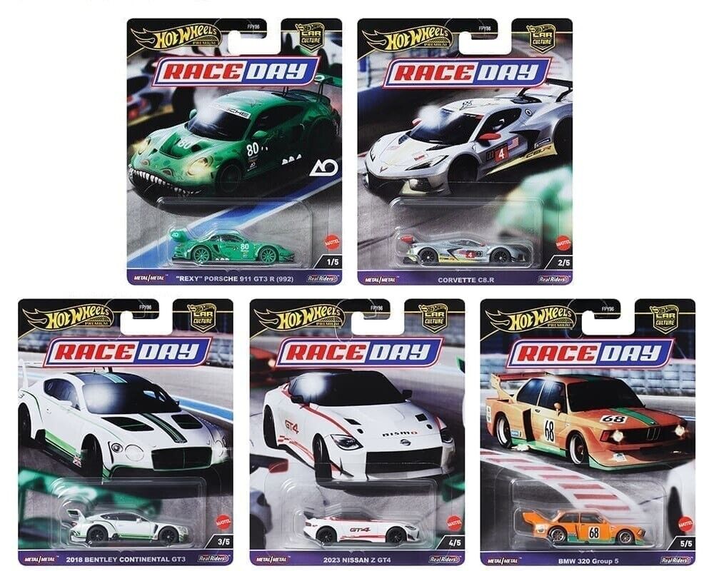 HE HotWheels Premium Car Culture Full Set Race Day