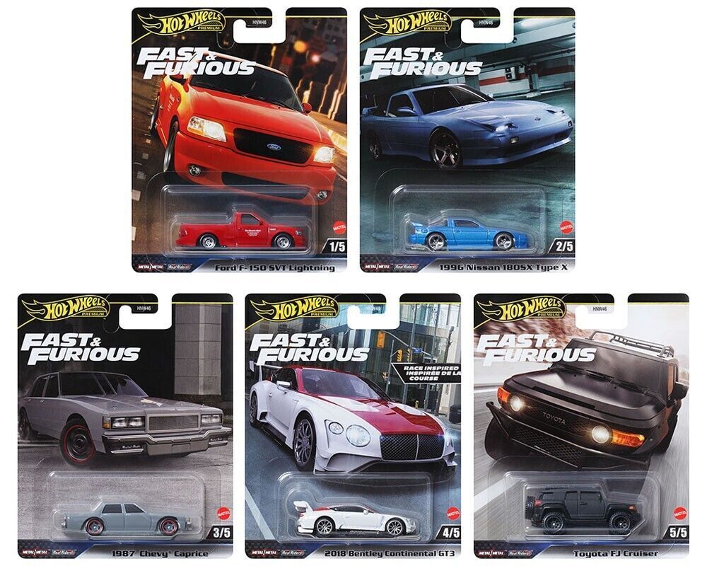 HE HotWheels Premium Fast And Furious Full Set