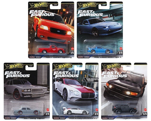 HE HotWheels Premium Fast And Furious Full Set