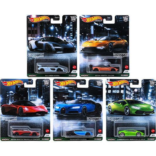Hotwheels Premium Car Culture Full Set Exotic Envy HE