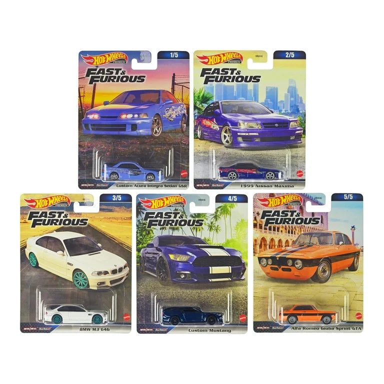 HotWheels Premium Fast And Furious Full Set HE