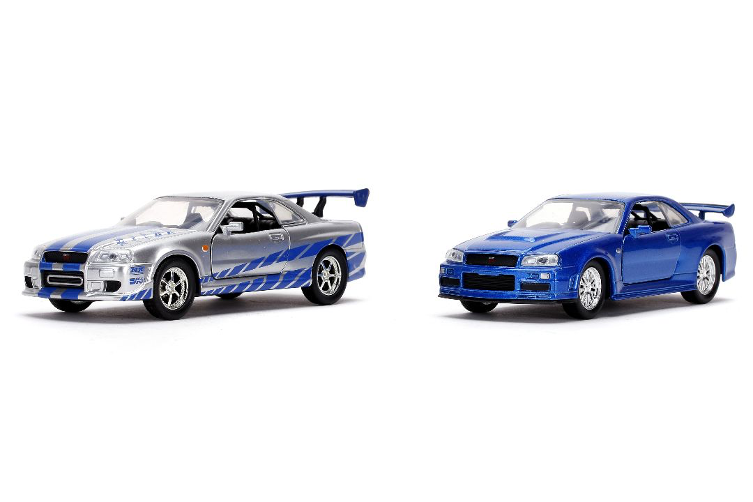 JAD31980 Jada 1/32 "Fast & Furious" Twin Packs Brian's Nissan Skyline & Brian's Nissan Skyline