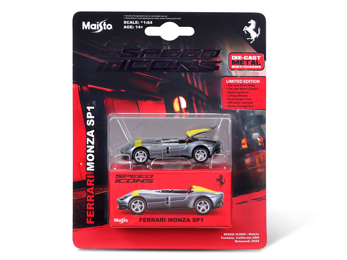 Maisto Ferrari Monday SP1 Silver Speed Icons Maisto 1:64 HE