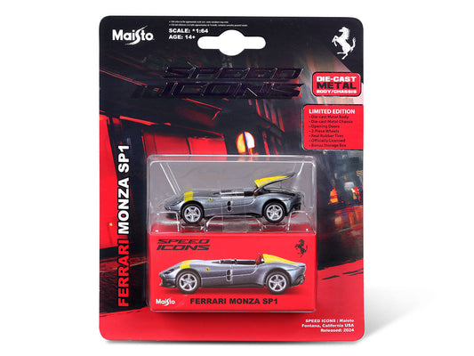 Maisto Ferrari Monday SP1 Silver Speed Icons Maisto 1:64 HE