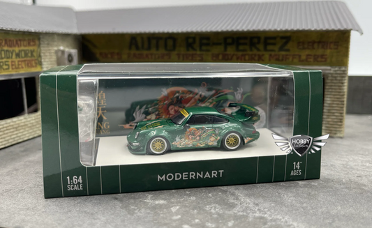 ModerArt Porsche 964 Dunhuang Feitian Green Doll Edition HE