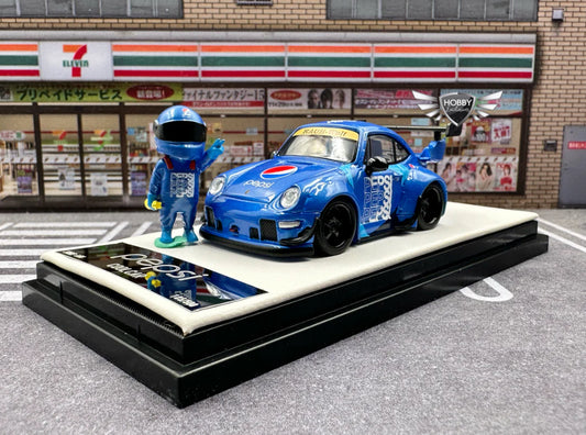 Cool Car RWB Porsche Pepsi w/Figure HE