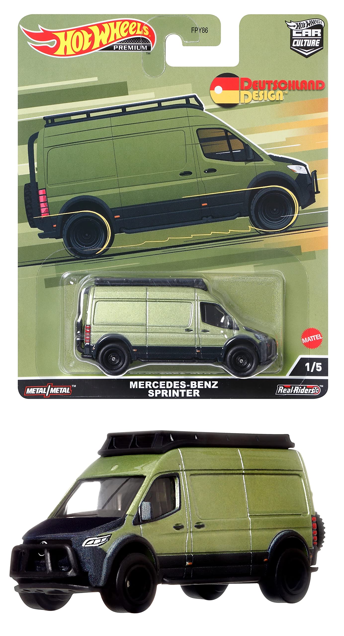 HotWheels Premium Car Culture Deutschland Design Mercedes-Benz Sprinter HE