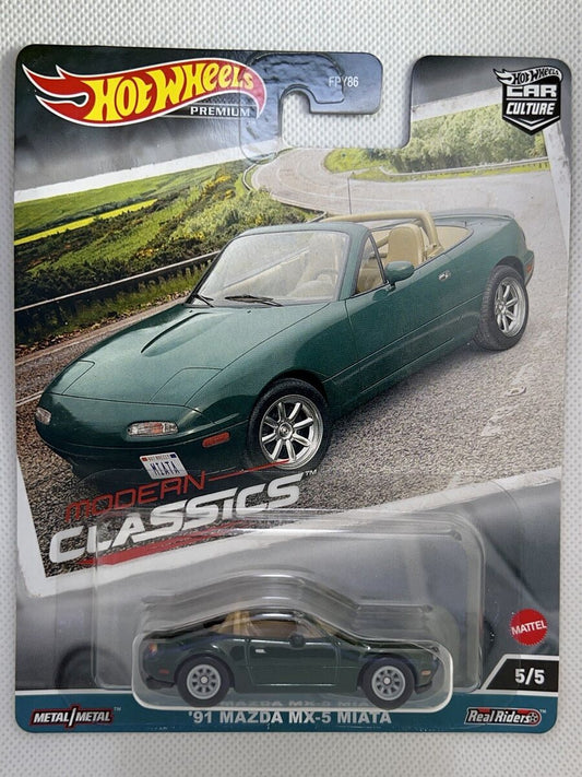 HotWheels Premium Car Culture Modern Classics Mazda MX-5 Miata HE
